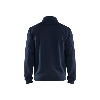 Blåkläder 3362 sweatshirt full zip, mørk marineblå/hi-vis gul