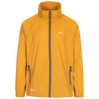 Trespass QIKPAC X packaway regnjakke med pose, unisex, gul