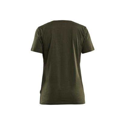 Blåkläder 9409 dame t-shirt grit and grind, skovgrøn 