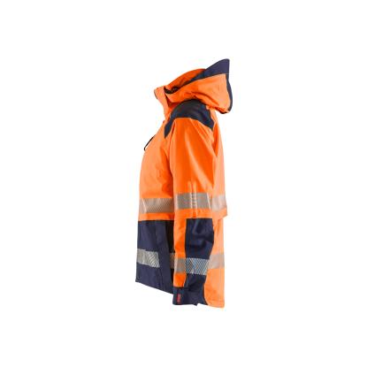 Blåkläder 4436 dame high vis skaljakke, hi-vis orange/marineblå