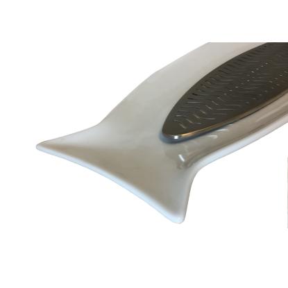 Steel-Function Capri fiskefad med indsats, porcelæn/rustfrit stål, 6 x 45 x 17 cm