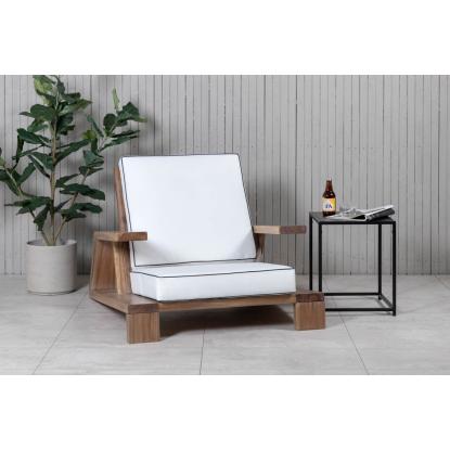 Venture Design Daria loungestol, brun/hvid