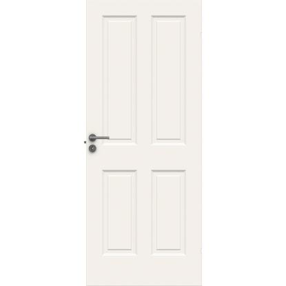 Swedoor Advance-Line Compact 04 massiv dannebrogsdør, hvid - 72,5 x 194 cm