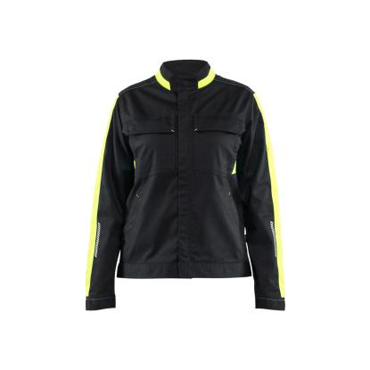 Blåkläder 4443 dame industrijakke stretch, sort/hi-vis gul