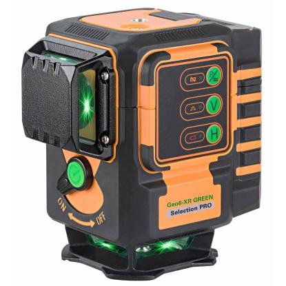 geo-FENNEL Geo6-XR GREEN SP selvnivellerende krydslinjelaser med 6 laserkryds