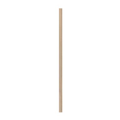 I-Wood afslutningsliste til 4-lamel akustikpanel, ubehandlet natur, beige filt og sort kerne, egefiner, 17 x 67 mm