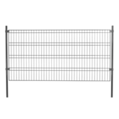 Panelhegnspakke grå, 100 cm, 4 fag