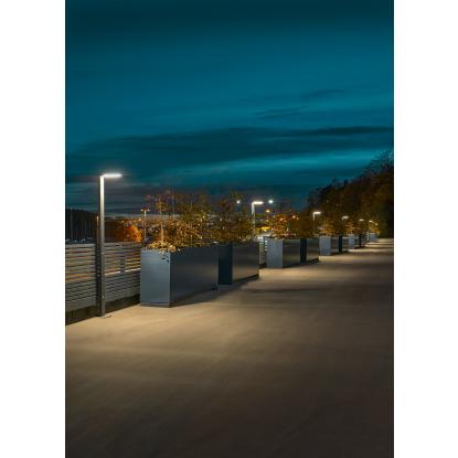 Norlys Asker LED lygtepæl, IP55, sort