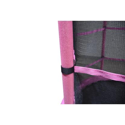 Viking Sports trampolin med sikkerhedsnet, lyserød, Ø140 cm