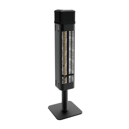 Heatcare Cosmo el terrassevarmer med fjernbetjening, sort - 2000 W