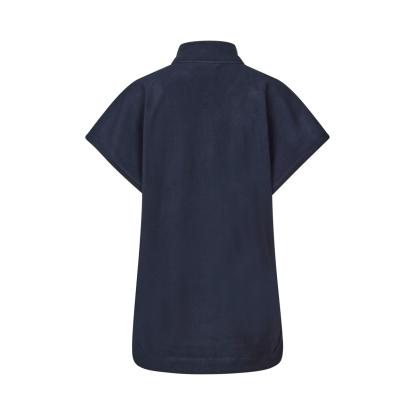 ID 0808 fleece tunika med korte ærmer, unisex, navy