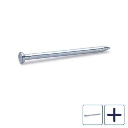 FAST betonsøm med fladt hoved, elforzinket, 3,0 mm