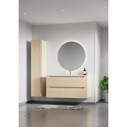 Fibo Colour vådrumspanel, 10 x 600 x 2400 mm, white silk