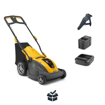 STIGA Combi 344e Kit plæneklipper med 5 Ah batteri og hurtiglader