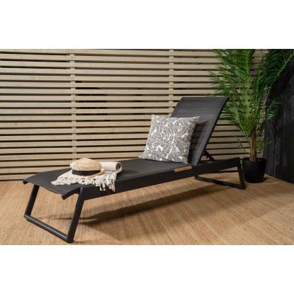 Venture Design Mexico Sun Lounge liggestol, sort