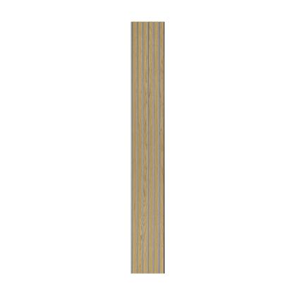 I-Wood Basic Original akustikpanel, klar olieret, grå filt og sort kerne, egefiner, 17 x 300 mm 