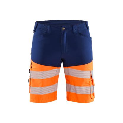 Blåkläder 1541 high vis shorts med stretch, marineblå/hi-vis orange