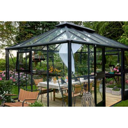 Juliana Grand Oase orangeri 13 m², antracit, 3 mm hærdet glas