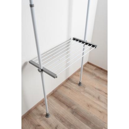WENKO Hercules justerbar hylde,  73-120 x 4 x 42,5 cm, hvid