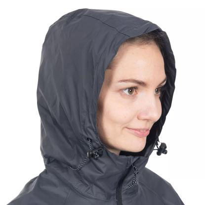 Trespass QIKPAC packaway regnjakke med pose, unisex, grå