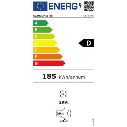 Scandomestic CF300WD kummefryser, 299 liter