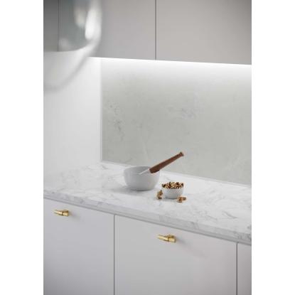 Fibo Kitchen Board vægplade, 10 x 600 x 580 mm, white marble silk - 2 stk.