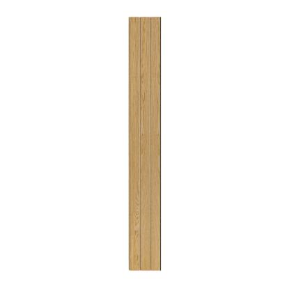 I-Wood Medio+ 3-lamel akustikpanel, klar olieret, brun filt og sort kerne, egefiner, 17 x 300 mm