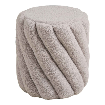 Sana puf, grå, Ø38 cm