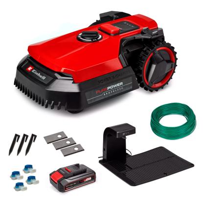 Einhell FREELEXO 500 robotplæneklipper med 3,0 Ah batteri og ladestation