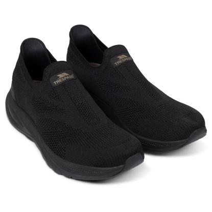 Trespass TONE Slip-on letvægts træningssko, unisex, sort