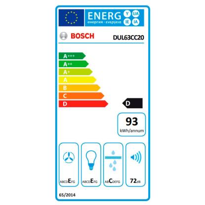 Bosch DUL63CC20 skabsintegreret emhætte, hvid, 60 cm