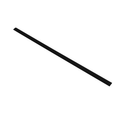I-Wood afslutningsliste til 4-lamel akustikpanel, sortmalet, sort filt og sort kerne, egefiner, 17 x 67 mm