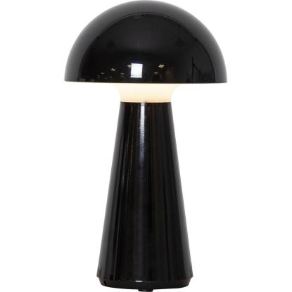 Star Trading Mushroom bordlampe, transportabel, H28 cm, sort
