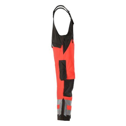MASCOT SAFE SUPREME Newcastle overall med knælommer, hi-vis rød/mørk antracit