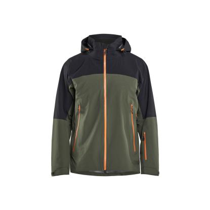 Blåkläder 4980 striker skaljakke 4-vejs stretch, skovgrøn/rust