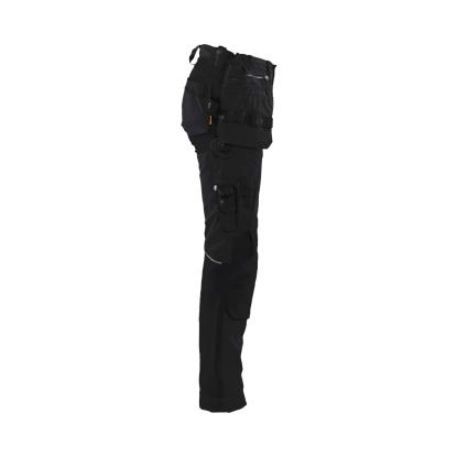 Blåkläder 7130 dame håndværker buks med stretch, sort/sort