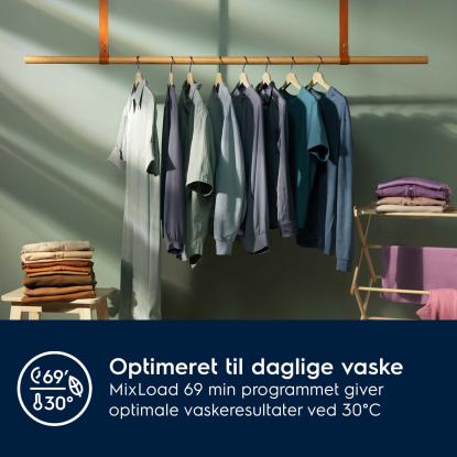 Electrolux 700 DualCare integreret vaske/tørremaskine EW7WB764T4 - 7 kg