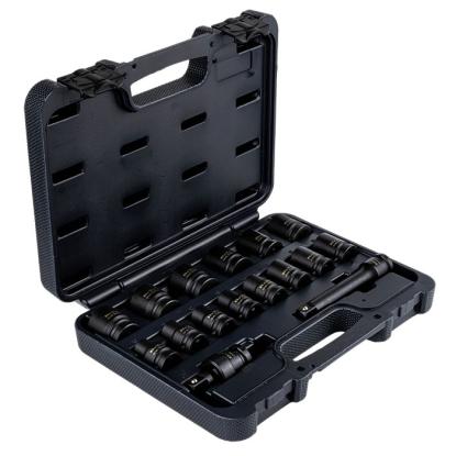 BATO krafttopsæt, 1/2", 10-24 mm, kort - 16 dele