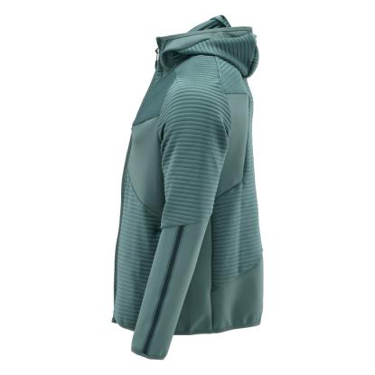 MASCOT CUSTOMIZED fleece hættetrøje med lynlås, lys skovgrøn