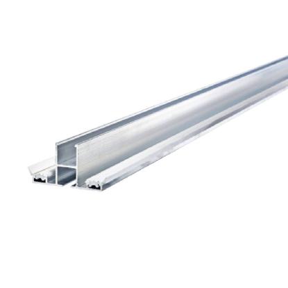 RIAS alu midterprofil med gummilister til 25 mm termoplade