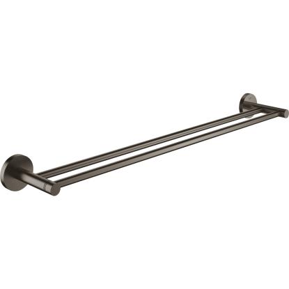 GROHE Essentials dobbelt håndklædestang, 60 cm, børstet hard graphite
