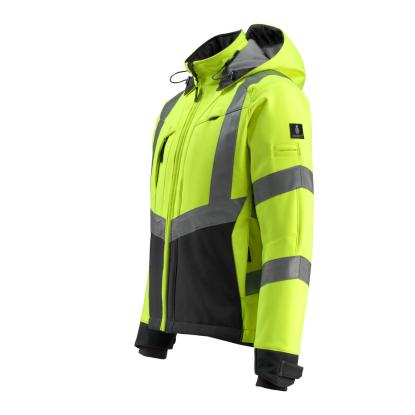 MASCOT SAFE SUPREME Blackpool softshell jakke, hi-vis gul/sort