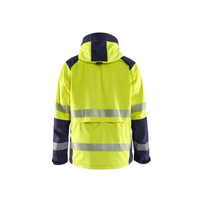 Blåkläder 4435 high vis skaljakke, hi-vis gul/marineblå