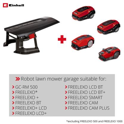 Einhell FREELEXO 1200 LCD BT robotplæneklipper med batteri og ladestation, 1200 m²