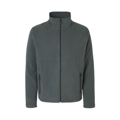 ID 0803 cardigan, mikrofleece, grå