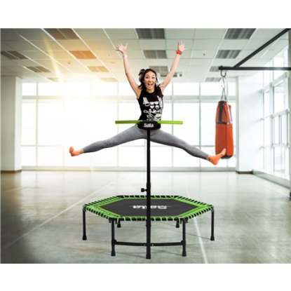 Salta Trampolin Fitness med håndtag, grøn