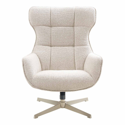 Turin loungestol med drejefunktion, beige