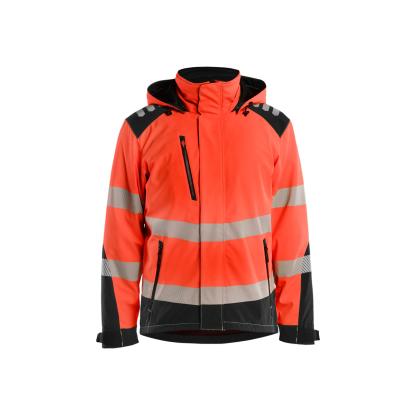 Blåkläder 4400 high vis letforet vinter softshelljakke, hi-vis rød/sort