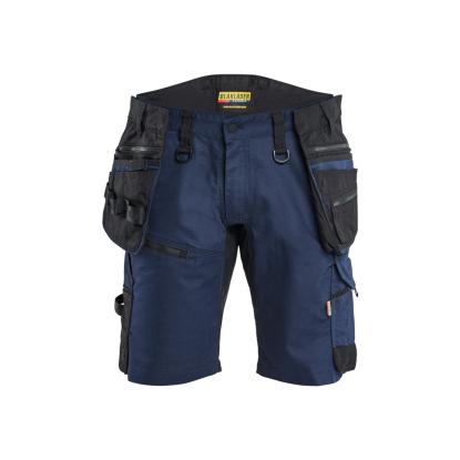 Blåkläder 1972 striker håndværkershorts med stretch, mørk marineblå/sort