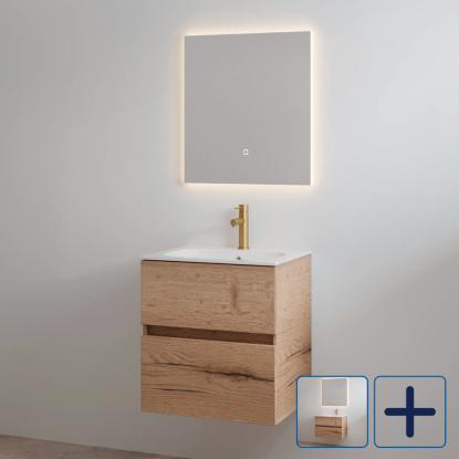 Best Design Splash One-Box møbelsæt med vask og hanehul, halifax eg